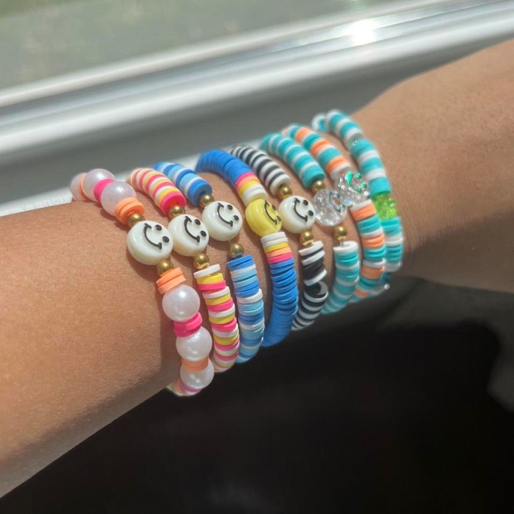 customizable clay beaded bracelets